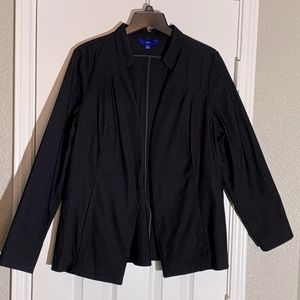 Apt. 9 Black Open Front Blazer